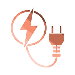 Image showing Electric plug icon