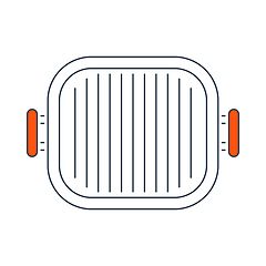 Image showing Icon Of Grill Pan