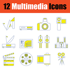 Image showing Multimedia  icon set