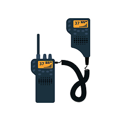 Image showing Police radio icon