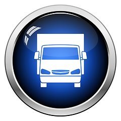 Image showing Van truck icon front view