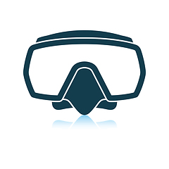 Image showing Icon of scuba mask 