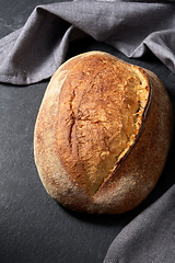 Image showing homemade craft bread on table