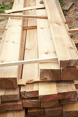 Image showing pine boards