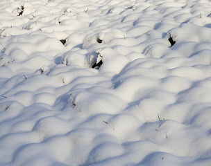 Image showing wavy snow surface