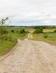 Image showing sandy with gravel road