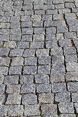 Image showing concrete tiles on the road