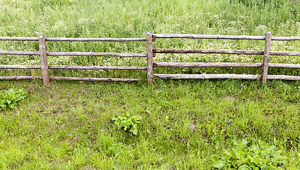 Image showing primitive wooden fence