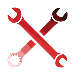 Image showing Crossed wrench  icon