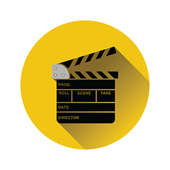 Image showing Movie clap board icon