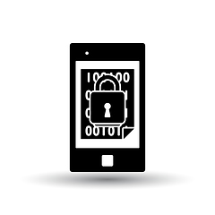 Image showing Mobile Security Icon
