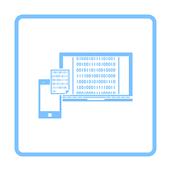 Image showing Exchanging Data Icon