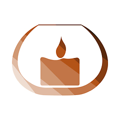 Image showing Candle In Glass Icon