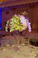 Image showing flowers on table in wedding day