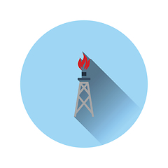 Image showing Gas tower icon