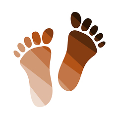 Image showing Foot Print Icon