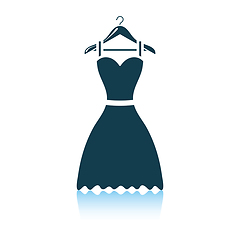 Image showing Elegant dress on shoulders icon