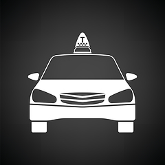 Image showing Taxi  icon front view