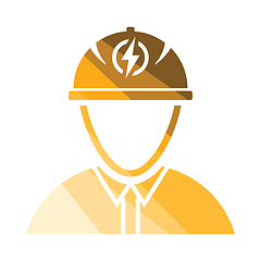 Image showing Electric engineer icon