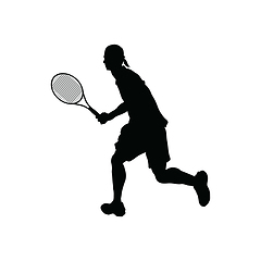 Image showing Tennis silhouette