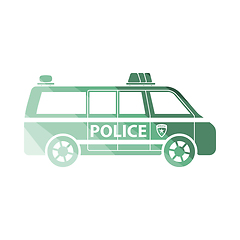 Image showing Police Van Icon