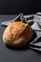 Image showing homemade craft bread on table