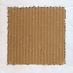 Image showing cardboard blank frame background