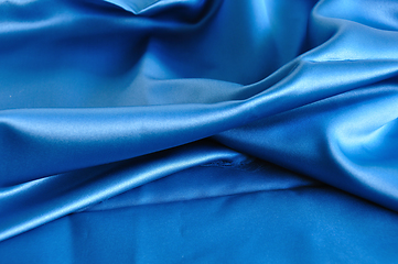 Image showing blue fabric texture