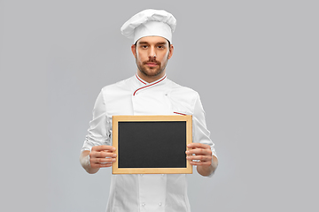 Image showing male chef showing chalkboard