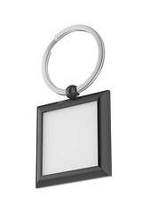 Image showing Plastic square keychain