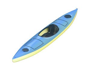 Image showing Plastic kayak