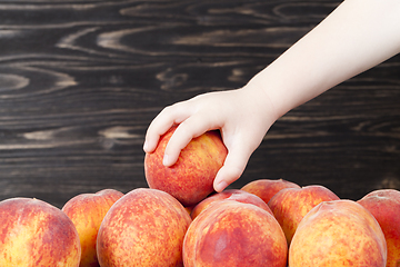 Image showing fresh soft peaches