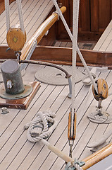 Image showing Wooden sailboat