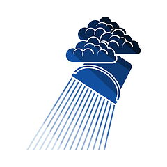 Image showing Rainfall Like From Bucket Icon