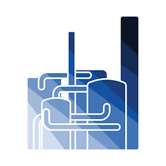 Image showing Chemical plant icon