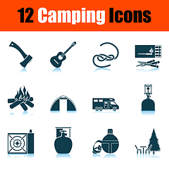 Image showing Camping Icon Set