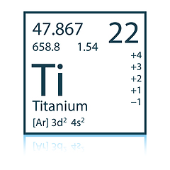 Image showing Icon of chemistry element