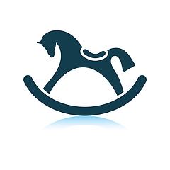 Image showing Rocking horse icon