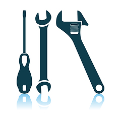 Image showing Wrench And Screwdriver Icon