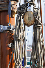 Image showing Sailboat detail