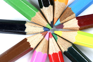 Image showing Close-up pencil.