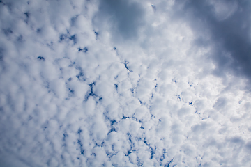 Image showing blue sky background with white clouds