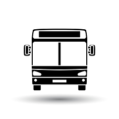 Image showing City bus icon front view