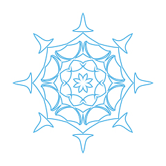 Image showing Snowflake ornate