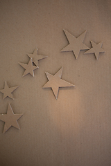 Image showing Creative decorations of cardboard.