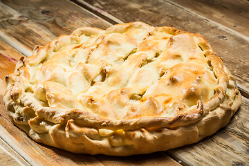 Image showing Homemade Organic Apple Pie Dessert Ready to Eat