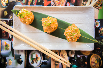 Image showing Seafood appetizer in Japanese style