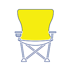 Image showing Icon of Fishing folding chair