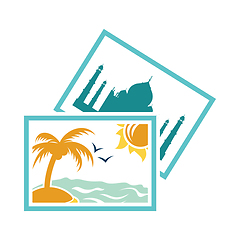 Image showing Two travel photograph icon