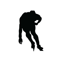 Image showing Skating man silhouette